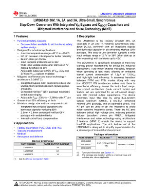 LMQ66430 datasheet cover page