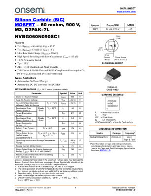 NVBG060N090SC1 数据手册首页