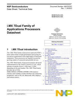 IMX7DCEC 数据手册首页