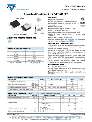 VS-10CVH01-M3 数据手册首页