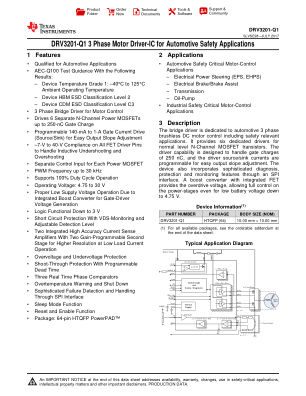 DRV3201-Q1 数据手册首页