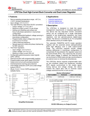 LP8733 datasheet cover page