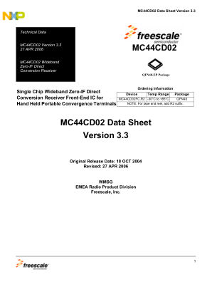 MC44CD02 datasheet cover page