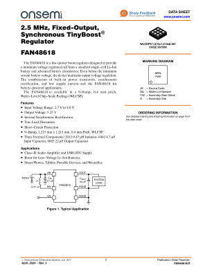 FAN48618 datasheet cover page