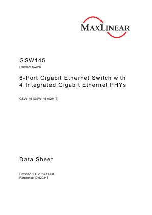 GSW145 数据手册首页