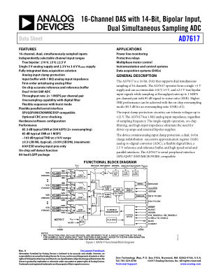 AD7617 数据手册首页