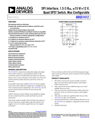ADGS1412 datasheet cover page