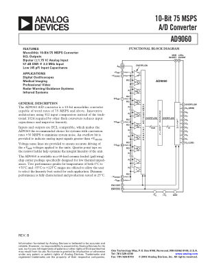 AD9060 数据手册首页