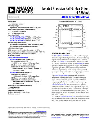 ADUM3224 datasheet cover page