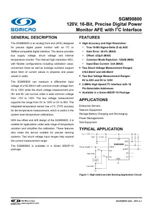 SGM90800-BRIEF datasheet cover page