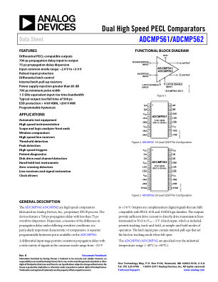 ADCMP561 datasheet cover page