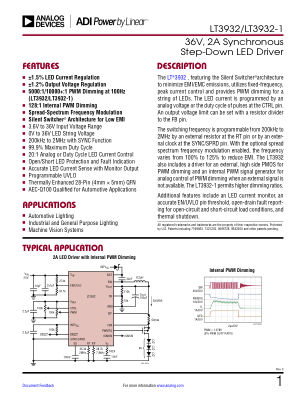 LT3932-3932-1 datasheet cover page