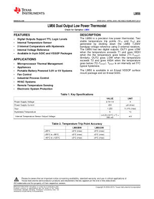 LM56 数据手册首页