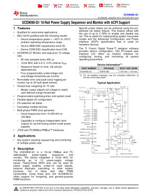 UCD9090-Q1 数据手册首页