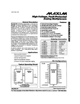 MAX388-MAX389 数据手册首页