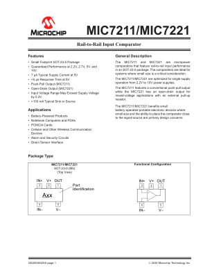 MIC7211YM5-TR 数据手册首页