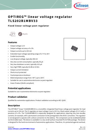 TLS202B1MBV33 数据手册首页
