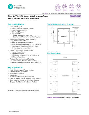 MAXM17225 datasheet cover page