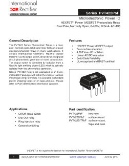 PVT422 datasheet cover page