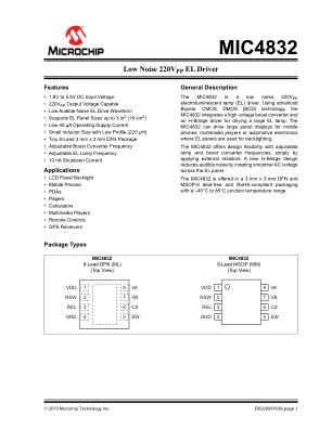 MIC4832YMM-TR 数据手册首页