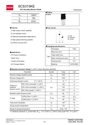 SCS315KE 数据手册首页