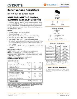 MMBZ5221BLT1 数据手册首页