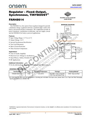 FAN48614 datasheet cover page