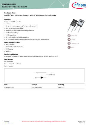 IDWD40G120C5 datasheet cover page