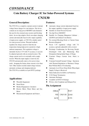 CN3130 datasheet cover page