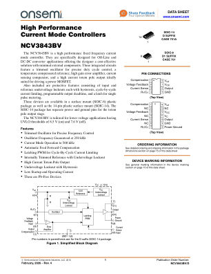 NCV3843BV 数据手册首页