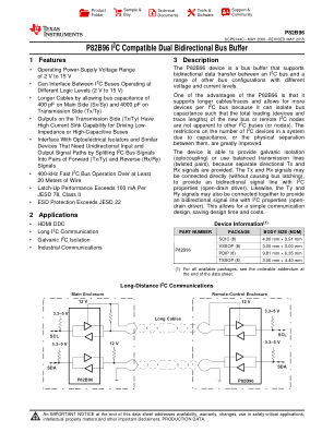 P82B96 datasheet cover page