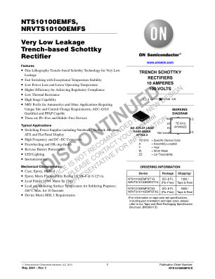 NTS10100EMFS datasheet cover page