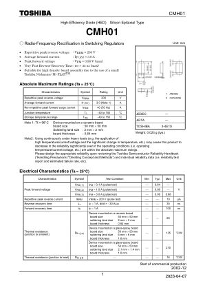 CMH01 数据手册首页