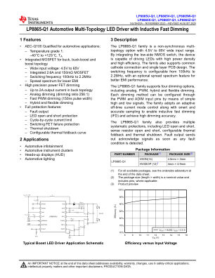 LP8865Z-Q1 datasheet cover page