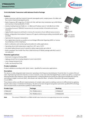 CTRX8191F-FS 数据手册首页