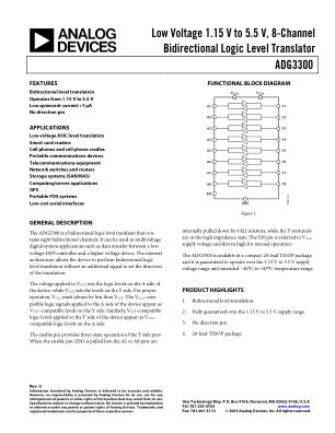 ADG3300 datasheet cover page