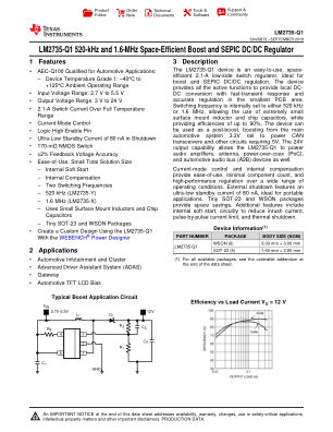 LM2735-Q1 datasheet cover page