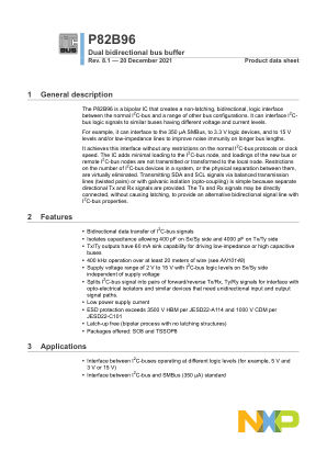 P82B96 datasheet cover page