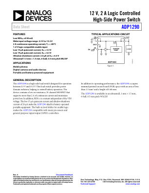 ADP1290 数据手册首页