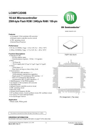 LC88FC2D0B datasheet cover page