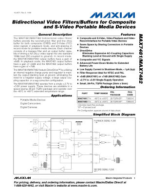MAX7481-MAX7482 datasheet cover page