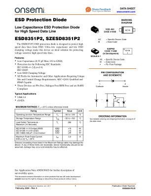 ESD8351P2 数据手册首页