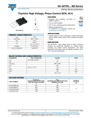 VS-40TPS-M3SERIES 数据手册首页