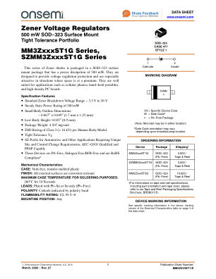 MM3Z2V4ST1 数据手册首页