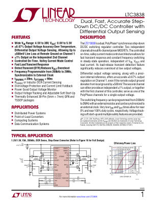3838FB datasheet cover page