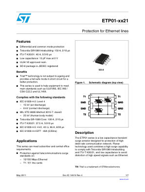 ETP01-1621 datasheet cover page
