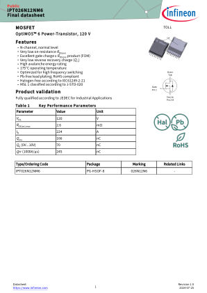 IPT026N12NM6 datasheet cover page