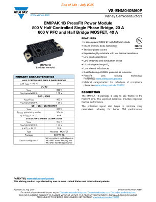 VS-ENM040M60P datasheet cover page
