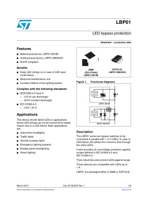 LBP01 数据手册首页
