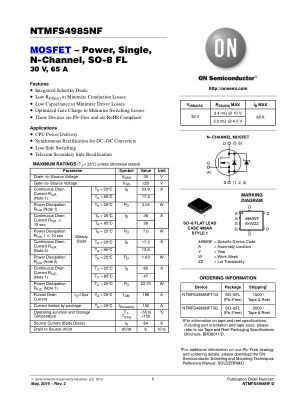 NTMFS4985NF 数据手册首页